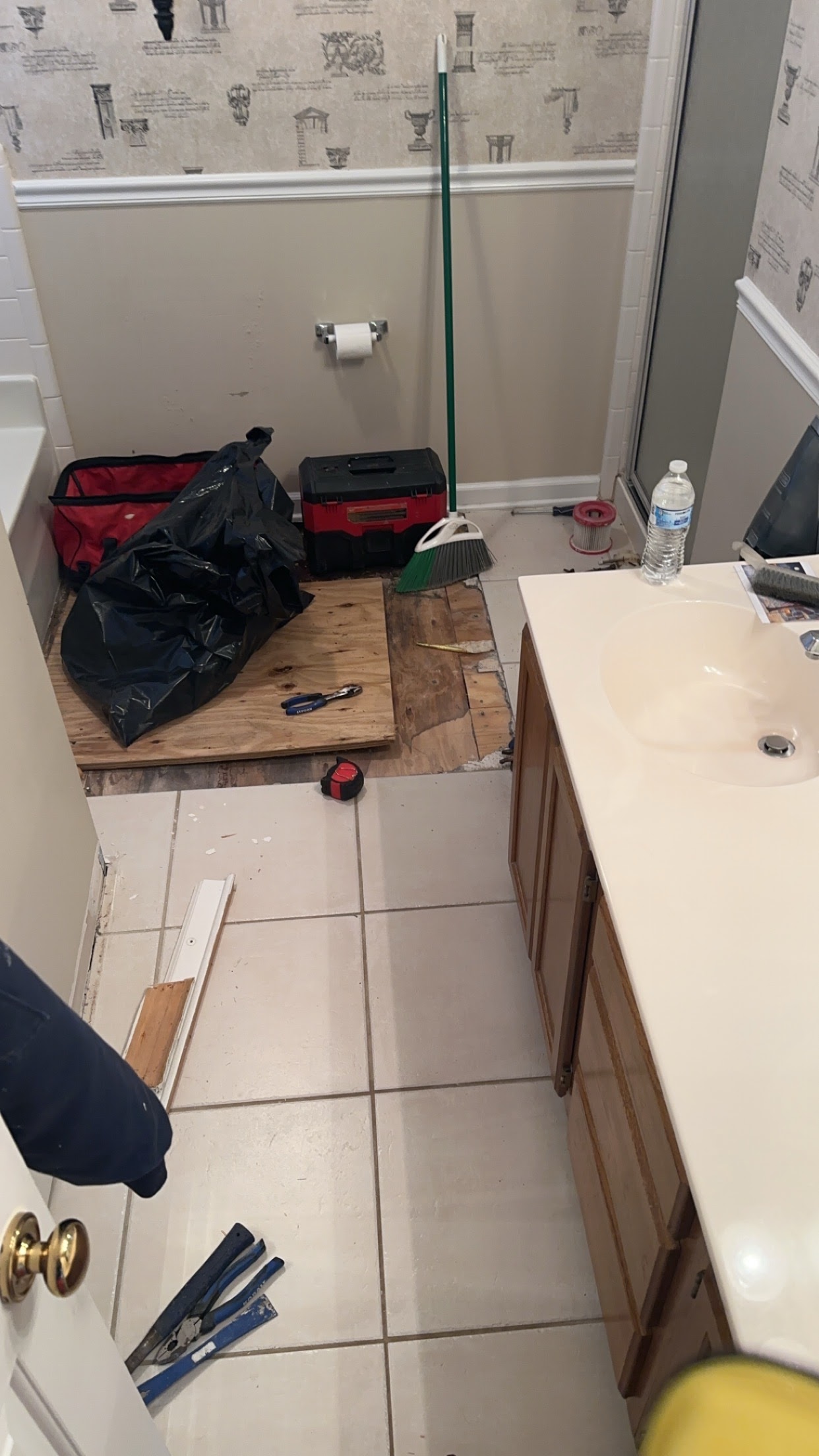 Bathroom Floor Repair project
