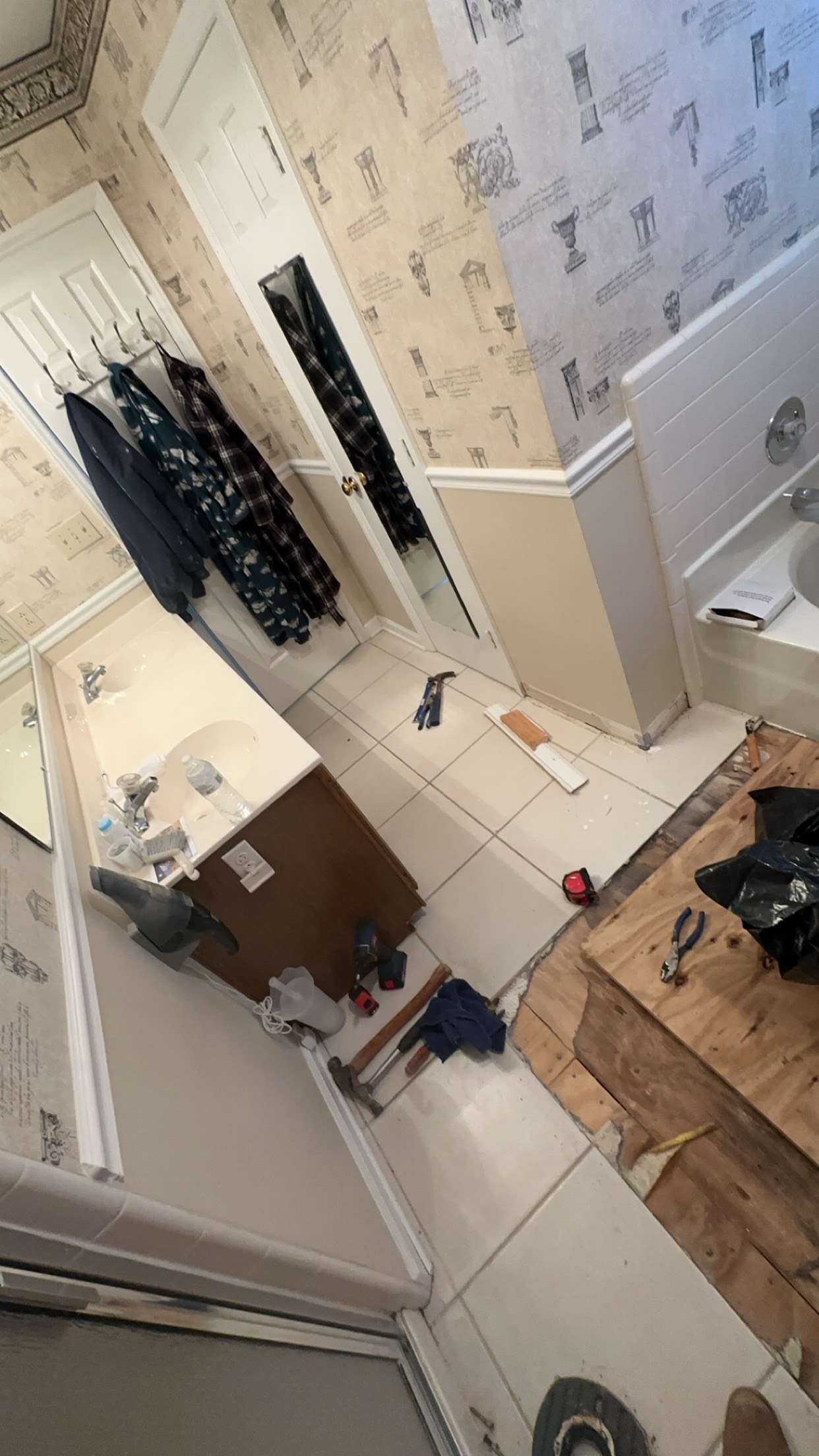 Bathroom Floor Repair project